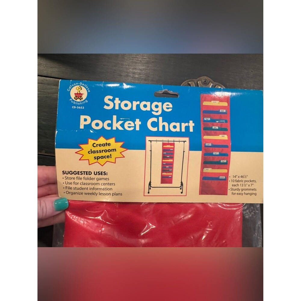 Carson-Dellosa Storage Pocket Chart NEW